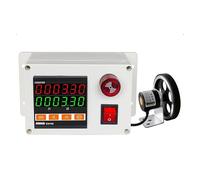 Télémètre numérique, Compteur de Distance numérique, encodeur Rotatif avec molette, Plage de comptage 0-999999/double Sortie Relais/Fonction Alarme, supporte la Mesure Haute Vitesse pour Car