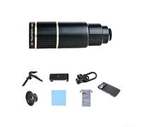 Téléobjectif 22x pour téléphone portable, objectif zoom haute définition en métal avec clip, télescope monoculaire compact pour iPhone Series, sports de plein air Wildlife (pour 14 pro)