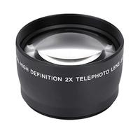 VBESTLIFE Téléobjectif 58mm, Accessoires pour appareils Photo Téléphoto téléconvertisseur Universel à grossissement 58MM 2X pour appareils Photo