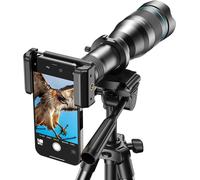 Téléobjectif INF 60X HD avec support de caméra pour utilisation en extérieur noir