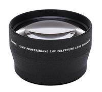 Téléobjectif, Téléobjectif HD 72 Mm à Grossissement 2X, Objectif Téléconvertisseur en Alliage D'aluminium pour Objectif de Caméra 72 Mm et Filtre 82 Mm
