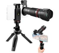 Téléobjectif téléphone +trépied haute résolution zéro vignettage léger extérieur sport faune lune concerts YYV