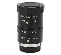 Téléobjectif Zoom 4-12 Mm, Monture F1.6 CS 1/2 HD Téléobjectif Industriel avec Zoom à Changement Manuel, pour Appareils Photo Reflex