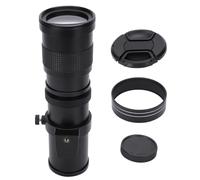 Téléobjectif zoom polyvalent à focale fixe pour reflex numériques Canon et Nikon HD. Mise au point manuelle. Fixation pour trépied rotative