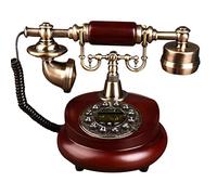 Téléphone à Bouton-Poussoir - Rétro avec Cordon Décoratif Fixe Domicile et de Bureau, Une Variété Styles Choisir