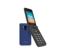 Téléphone à clapet 4G LTE Ecran 2,8 pouces Double SIM Autonomie 6j Bleu nuit