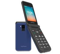 Téléphone à clapet 4G LTE Écran 2,8 pouces Double SIM Autonomie 6j Myphone Bleu nuit