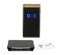 TéLéPhone à Clapet à éCran De 2,8 Pouces Pour AîNéS Double Sim Double Veille Longue DuréE De Veille Multifonction Multi-Langue 5900mah 2g TéLéPhone Portable à Rabat Or