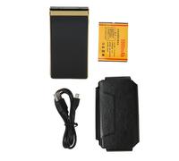 TéLéPhone à Clapet Avec éCran De 3 Pouces, TéLéPhone Senior, Double Veille, Gros Bouton, Lampe De Poche, Haut-Parleur, Batterie 5900mah, TéLéPhone De Base, Or
