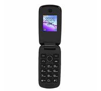 Téléphone à Clapet Double SIM avec écran Couleur 1,77 Pouces, Haut-Parleur Puissant, Batterie 1200 MAh, Fonction SOS, Grandes Touches et Voyants LED (Rouge)