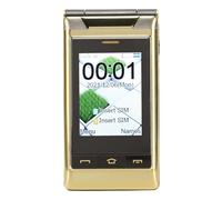 TéLéPhone à Clapet Senior 3G, TéLéPhone à Clapet Longue Veille de 5900 MAh pour la Vie Quotidienne Or