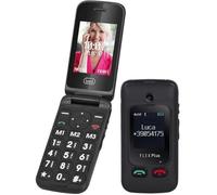 Trevi Téléphone à clapet senior Flex plus 55 – Larges touches et bouton SOS – Noir