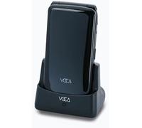 VOCA Téléphone à clapet à Grosses Touches pour Personnes âgées | Débloqué 4G LTE | Volume élevé | Bouton SOS | Numérotation Rapide | Texte prédictif | Station de Charge | V340 (Noir)