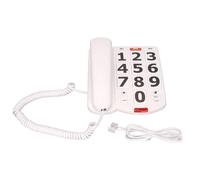 Téléphone à Grande rand Volume réglable, Recomposition du dernier numéro, téléphone Fixe Filaire, téléphone d'urgence, téléphone de Bureau, Ligne Fixe pour Personnes âgées