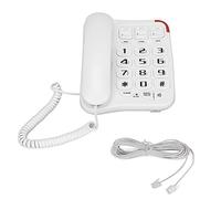 Téléphone à Gros Bouton pour Les aînés Téléphone Fixe câblé avec 3 Boutons de mémoire Photo amplifiés sonore Téléphone Fixe câblé pour Les Seniors Home Office