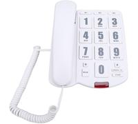 Téléphone à Grosses Touches pour Personnes âgées,Téléphone Fixe Filaire avec Numérotation à Une Touche,Sourdine,Recomposition,Volume Réglable,pour Malentendants et