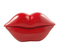 Téléphone à lèvres fantaisie en forme de bouche de rose en forme de lèvre pour la maison ou le bureau - Décoration artistique mignonne - Dessin animé - Téléphone fixe sans fil avec casque avec