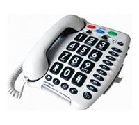 Geemarc Téléphone filaire Amplipower 40 – +40 dB, grosses touches, sonnerie puissante – Version FR