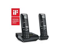 Gigaset Téléphone sans fil Comfort 550A Duo – Répondeur et mains‑libres – Noir