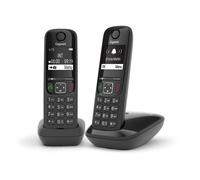 Téléphone analogique/DECT - GIGASET - AS690 DUO - Noir - 2 combinés - Mains libres