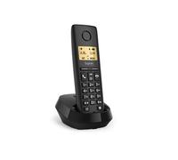 Téléphone analogique/DECT PURE 100 avec identification de l'appelant, noir