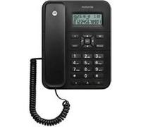 Téléphone analogique Motorola CT202 avec identification de l'appelant, noir Noir G