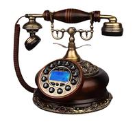 Téléphone Antique, Téléphone rétro Classique, téléphone Filaire à Bouton-Poussoir de Style Vintage, téléphone de Bureau Fixe à l'ancienne