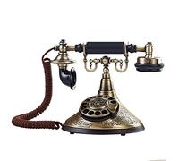 Téléphone Antique, Téléphone rétro Fixe hôtel Folk Home Que téléphone téléphone Rotatif à l'ancienne Conception à Cadran Rotatif Revenant à la Touche Originale