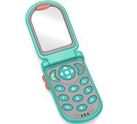 Infantino Téléphone bébé électronique à clapet sons, lumières, miroir intégré vert/gris TU
