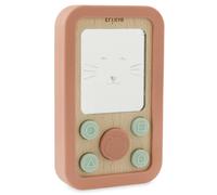Trixie Jouet d'activités téléphone Mrs. Cat en silicone et bois