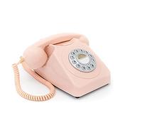 GPO 746 PUSH Rose - Téléphone fixe rétro bouton poussoir