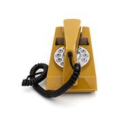 GPO Trim Moutarde - T?l?phone vintage bouton poussoir