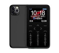 Téléphone Portable Extra Fin Format Carte Bleue Micro Sim Noir