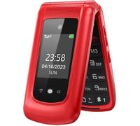 Téléphone Clapet Senior Uleway GSM Portable pour Personnes âgées avec Grandes Touches et Fonction SOS,2,4 Pouces Double écran - R