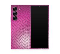 Telephone Compatible avec Samsung Galaxy Z Fold 6 - Plaque de diamant rose - Couvercle de decalcomanie de protection en vinyle 3M Premium - Facil
