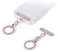 Téléphone Cordon Patch 1,Anneau À Ressort 1,Métal Patch,Patch Universel Pour Cordon De Téléphone Sans Adhésif,Téléphone Dragonne Patch(Rose)[PHP52502532]