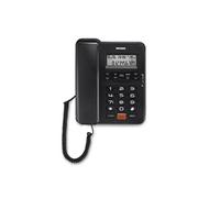 Téléphone de bureau DECT avec identification de l'appelant Noir