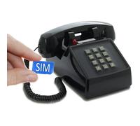 Téléphone de Bureau Opis PushMeFon Mobile 4G - Rétro avec Sonnette en Métal