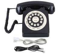 Téléphone de bureau rétro classique avec réglage du volume de l'écouteur et grand clavier numérique - Son haute définition - Ligne fixe