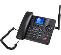Téléphone de Bureau sans Fil Full Netcom 4G écran Couleur, Double SIM WiFi Bluetooth avec Radio FMLigne Fixe sans Fil Noire avec Fonctions Mains Libres FM, SIM, SMS