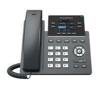 Téléphone de bureau SIP Grandstream GRP2612P, 4 comptes SIP, écran couleur 2,4", PoE