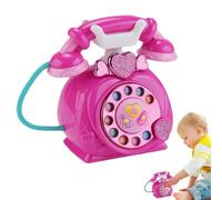 Téléphone de jeu pour - Téléphone de jeu de rôle coloré pour - Téléphone fixe filaire - Interphone électronique avec sons et musique pour et M