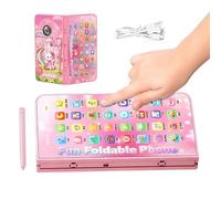 Téléphone de Jeu - Smartphone Pliable - Jouet de coloriage Rechargeable - pour d'âge préscolaire à la Maison, Appartement, Salle de Jeux, Chambre d'enfant, crèche, Anniversaire, Vacances
