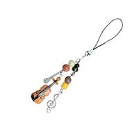 Téléphone De Violon Élégant Charme Des Yeux Accrocheurs De La Guitare Enlacée Prendants Pendre À La Mode Chaîne En Alliage Pour Sacs Musical Pendant