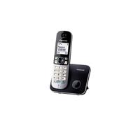 Téléphone DECT Panasonic KX-TG6811FXB avec haut-parleur et identification de l'appelant - Noir