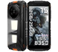 Téléphone DOOGEE Fire3 Max Android 15，5.5inch 32+256Go 8350mAh Caméra 48MP Vision Nocturne NFC Lampe Camping IP69K Jack 3.5mm-Orange