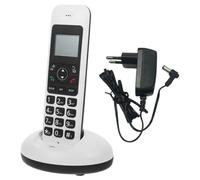 Téléphone Écran Clair sans Fil à Grandes Touches, Numérique, Blanc | Usage Bureau, Fonction Extensible, Modèle Aaa et Ac220, ABS Aimant, pour Personnes Âgées