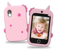 Telephone Enfant, 4G Téléphone Enfant avec GPS, Appels Vidéo, Chat Vocal, SOS, Double Caméra, Podomètre, Mode Classe, Réveil, Telephone Portable Enfant Smartphone Cadeau d'anniversaire
