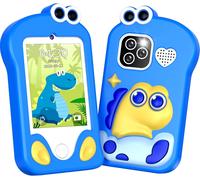 Telephone Enfant,Appareil Photo Enfant avec Double Caméra d'enfants 2,8 ""Tactile écran, 32GB Card, Livre Audio, Apprentissage Téléphone pour Filles 3 4 5 6 7 8 9 10 Ans