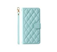 Téléphone Etui Pour FOXDOCK VIVO Y200i Treillis Titulaire De Fentes Pour Cartes Magnétique Portefeuille Flip Folio Sangle A Main Vert